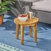 Gertrude 16" Acacia Wood Side Table - Teak - Christopher Knight Home