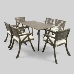 Hermosa 7pc Acacia Dining Set - Christopher Knight Home