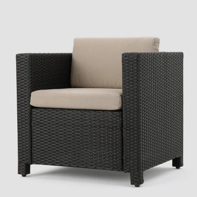 Puerta 9 Piece Wicker Seating Set -Brown/Beige - Christopher Knight Home