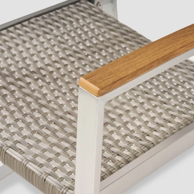 Glasgow 2pk Wicker Dining Chairs - Dark Gray/Silver - Christopher Knight Home