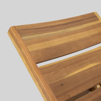 Mahalo 2pc Acacia Wood Chaise Lounge Set - Christopher Knight Home