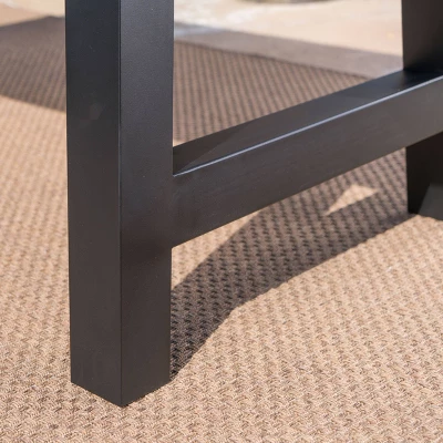 Valencia Rectangle Lightweight Concrete Dining Table - Gray - Christopher Knight Home