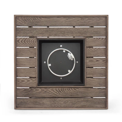 Elberton Outdoor Square Fire Pit - Brown - Christopher Knight Home