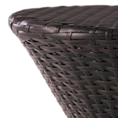 Crete Round Wicker Outdoor Side Table - Christopher Knight Home