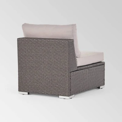 Santa Rosa Wicker Patio Accent Chair - Gray - Christopher Knight Home