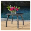 Honolulu Wicker Patio Accent Table - Gray - Christopher Knight Home