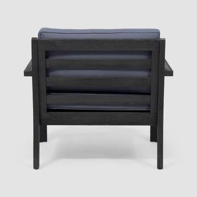 Santa Ana 2pk Acacia Wood Club Chairs - Christopher Knight Home