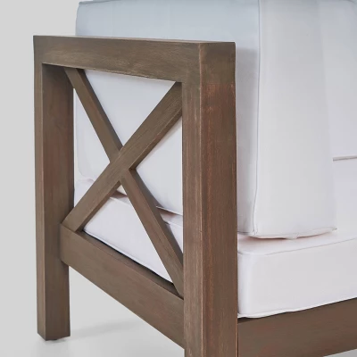 Brava 5pc Acacia Wood Patio Conversation Set - Christopher Knight Home