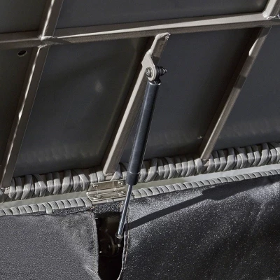 Santa Rosa Wicker Patio Storage Ottoman - Gray - Christopher Knight Home