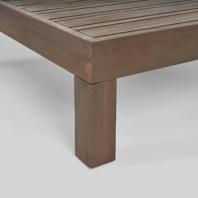 Oana 6pc Acacia Wood Sofa Chat Set - Gray/Dark Gray - Christopher Knight Home