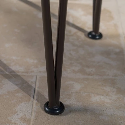 Denali 3pc Acacia Wood Industrial Patio Bar Set - Teak - Christopher Knight Home