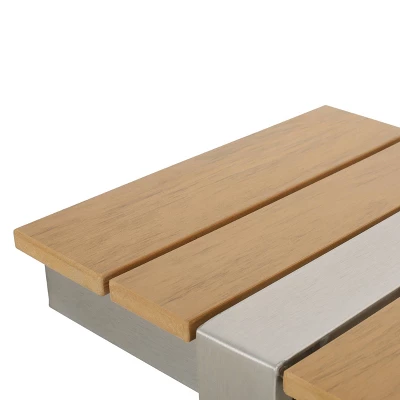 Otero 6pc Outdoor Aluminum Dining Set - Natural/Gray/Silver - Christopher Knight Home