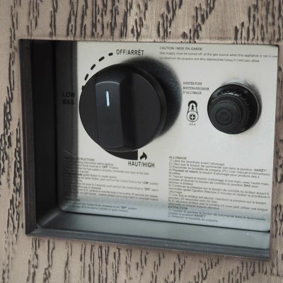 Wellington 40" Square Iron Gas Fire Pit with Tank Holder - Brown - Christopher Knight Home