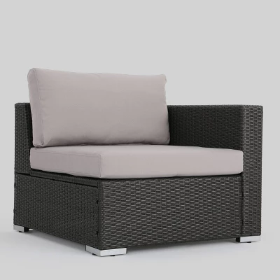 Santa Rosa 10pc Wicker Patio Sectional Sofa Set - Gray/Silver - Christopher Knight Home