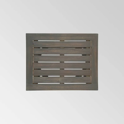 Champlain 3pc Acacia Wood Rocking Chairs Set - Gray/Dark Gray - Christopher Knight Home