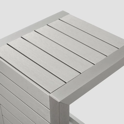 Cape Coral 3pc Aluminum Chat Set Khaki - Christopher Knight Home