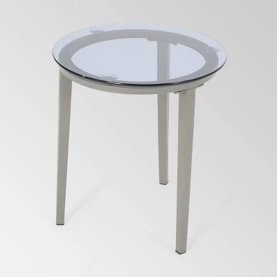 Pebble 3pc Wicker Boho Chat Set - Gray - Christopher Knight Home