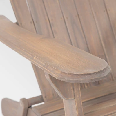 Malibu 3pc Acacia Wood Chat Set - Gray - Christopher Knight Home