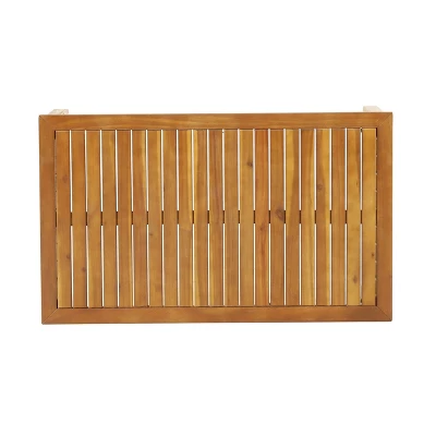 4pk Oana Outdoor Acacia Wood Chat Set with Cushions Teak/Beige - Christopher Knight Home