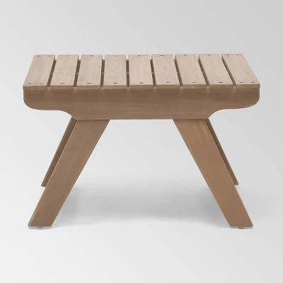 Sedona Acacia Wood Patio Side Table Gray - Christopher Knight Home