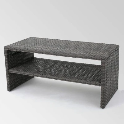 Sanger 5pc Wicker Chat Set Gray - Christopher Knight Home