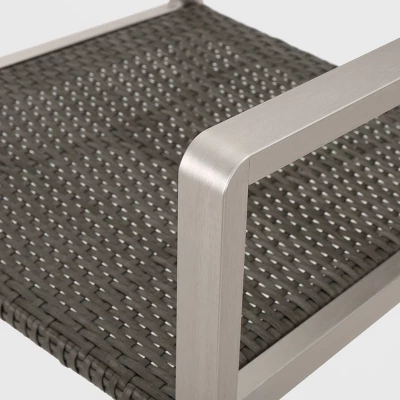 Cape Coral 7pc Aluminum & Wicker Glass Outdoor Patio Dining Set - Silver/Gray - Christopher Knight Home