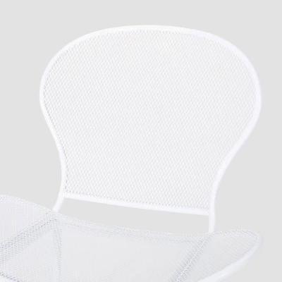 Nevada 2pk Iron Club Chair Matte White - Christopher Knight Home