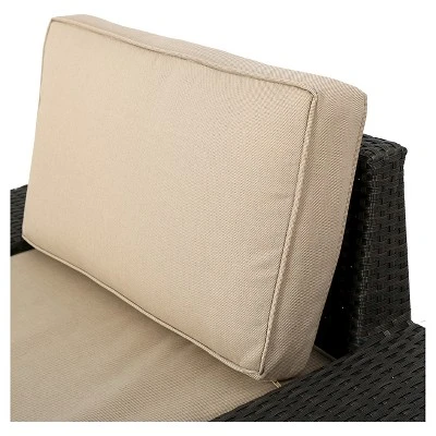 Santa Cruz 7pc Wicker Sofa Set with Cushions - Christopher Knight Home