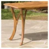Hermosa Rectangular Acacia Wood Dining Table -Teak Finish - Christopher Knight Home