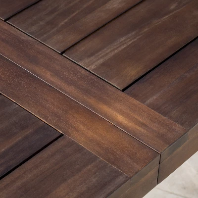 Della Rectangle Acacia Dining Table - Christopher Knight Home