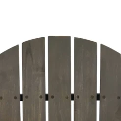 2pk Bellwood Outdoor Acacia Wood Folding Adirondack Chairs Gray - Christopher Knight Home