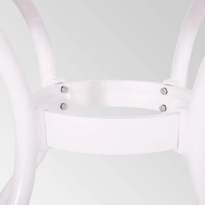 Phoenix Square Cast Aluminum Dining Table - White - Christopher Knight Home