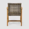 Hampton 2pk Acacia Wood & Wicker Dining Chairs - Natural/Gray - Christopher Knight Home