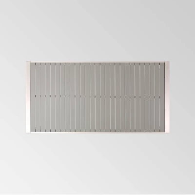 Navan Rectangle Aluminum 70" Dining Table Silver - Christopher Knight Home