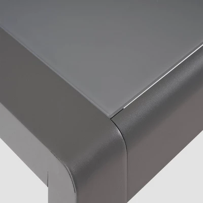 Cape Coral 3pc Metal Patio Sofa Set with Cushions - Gray/Dark Gray - Christopher Knight Home