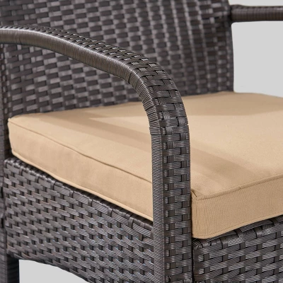 Christopher Knight Home 5pc Cordoba Wrought Iron Outdoor Patio Fire Pit Furniture Set with Club Chairs